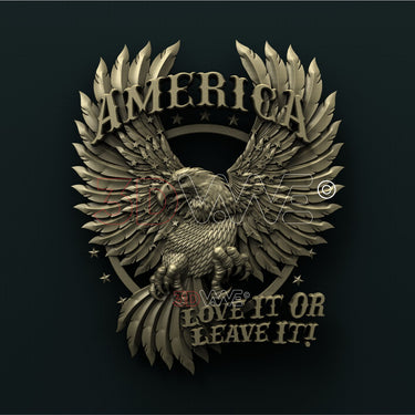 AMERICAN EAGLE 3D STL 3DWave